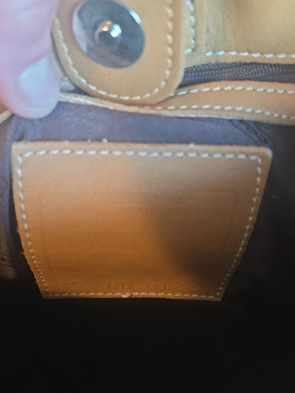Coach Vintage Natural Canvas Tote with Tan Leather Preowned